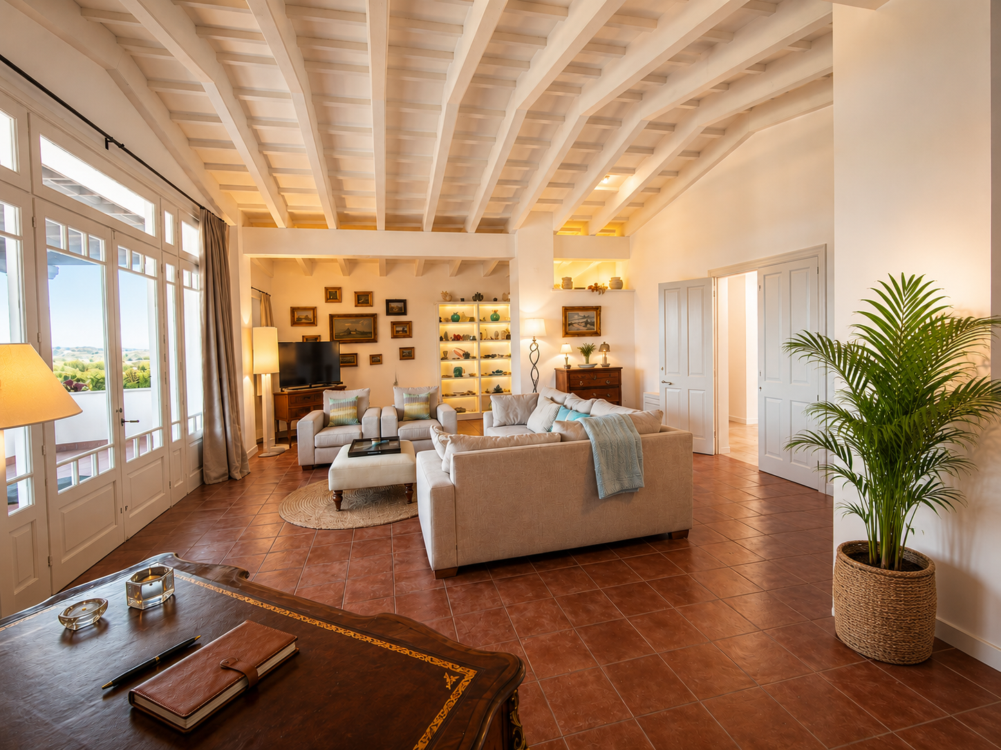 Finca Son Bonaventura, aerial view of the estate in Sant Lluís, Menorca