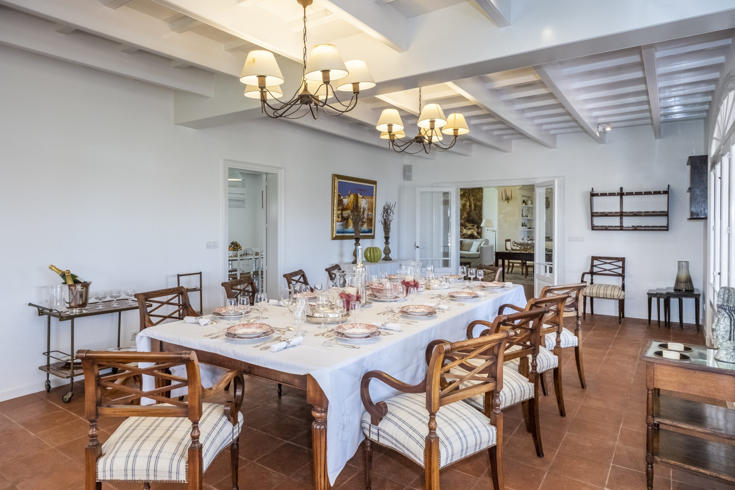 Architectural detail at finca Son Bonaventura, characterful property in Menorca