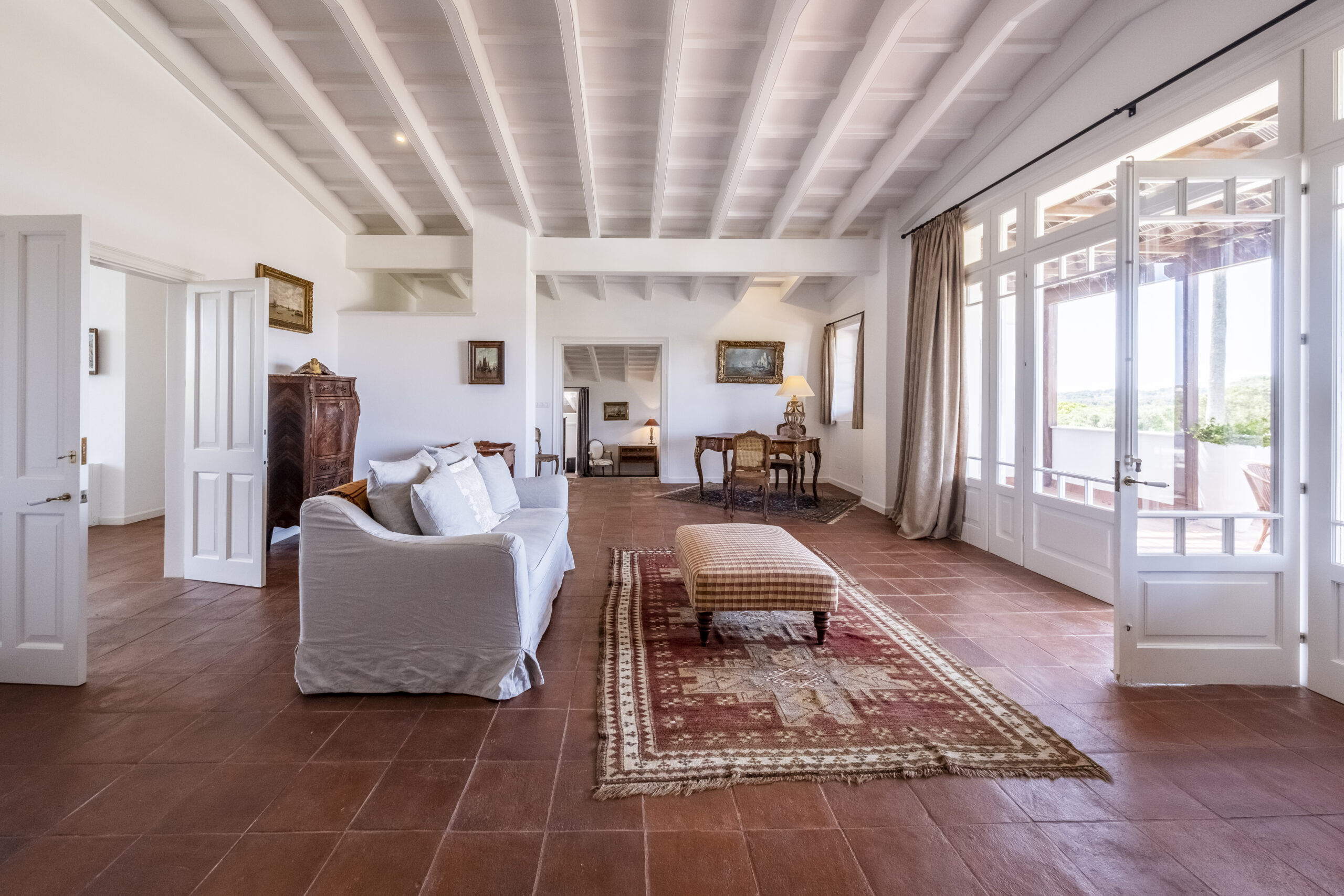 Green spaces and gardens at finca Son Bonaventura, high-end rental in Menorca