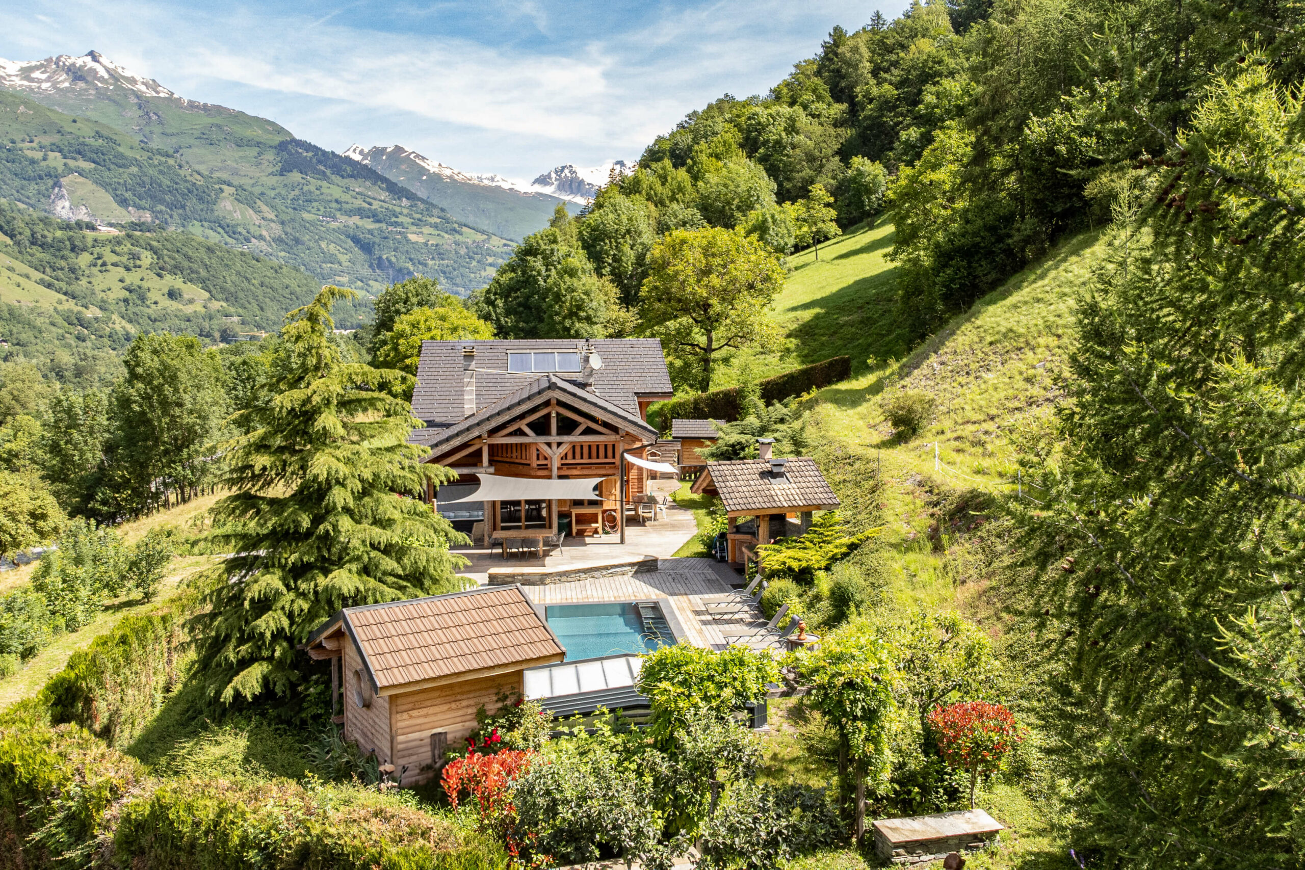 Chalet Le Cabri vue drone