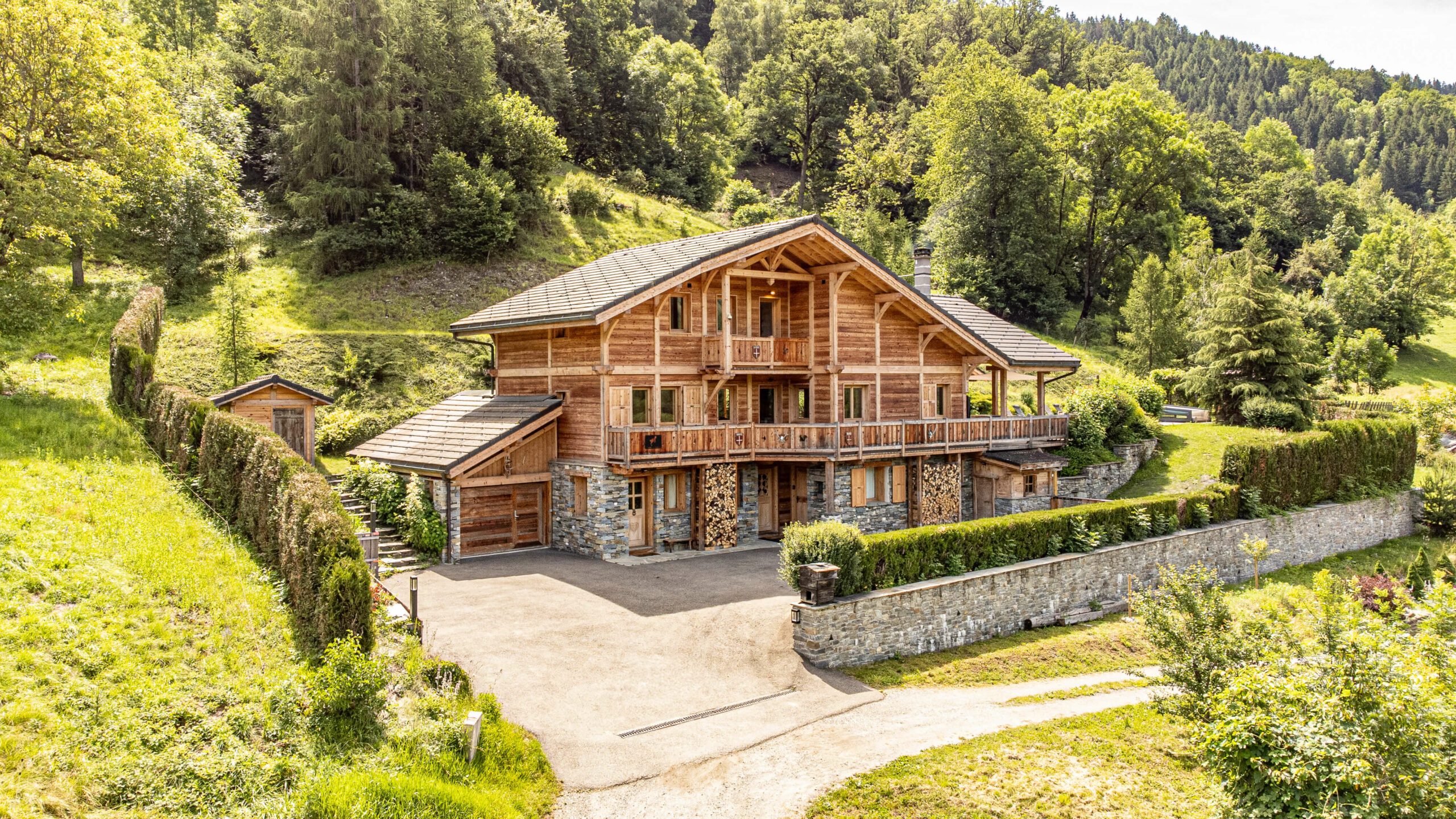 Chalet Le Cabri vue aérienne