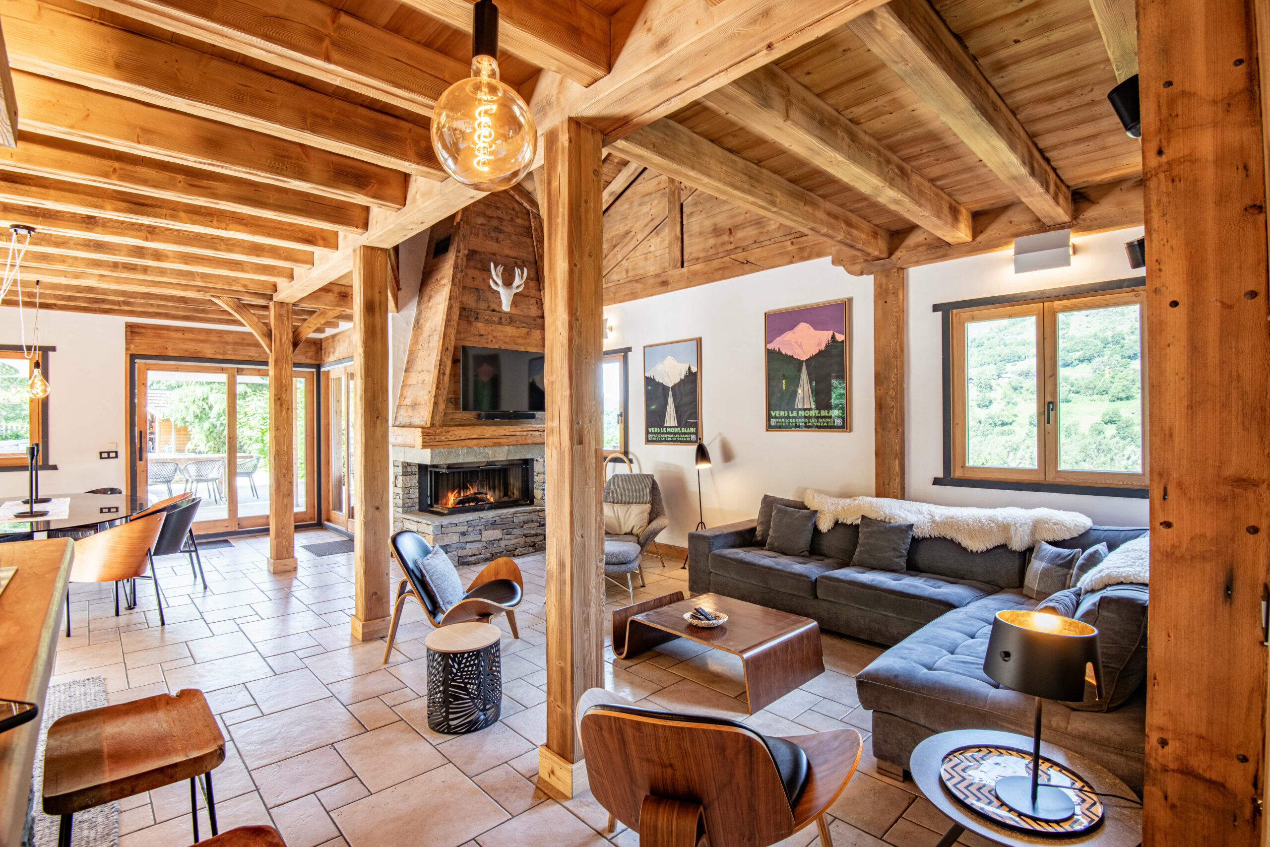 Pièce de vie Chalet Le Cabri
