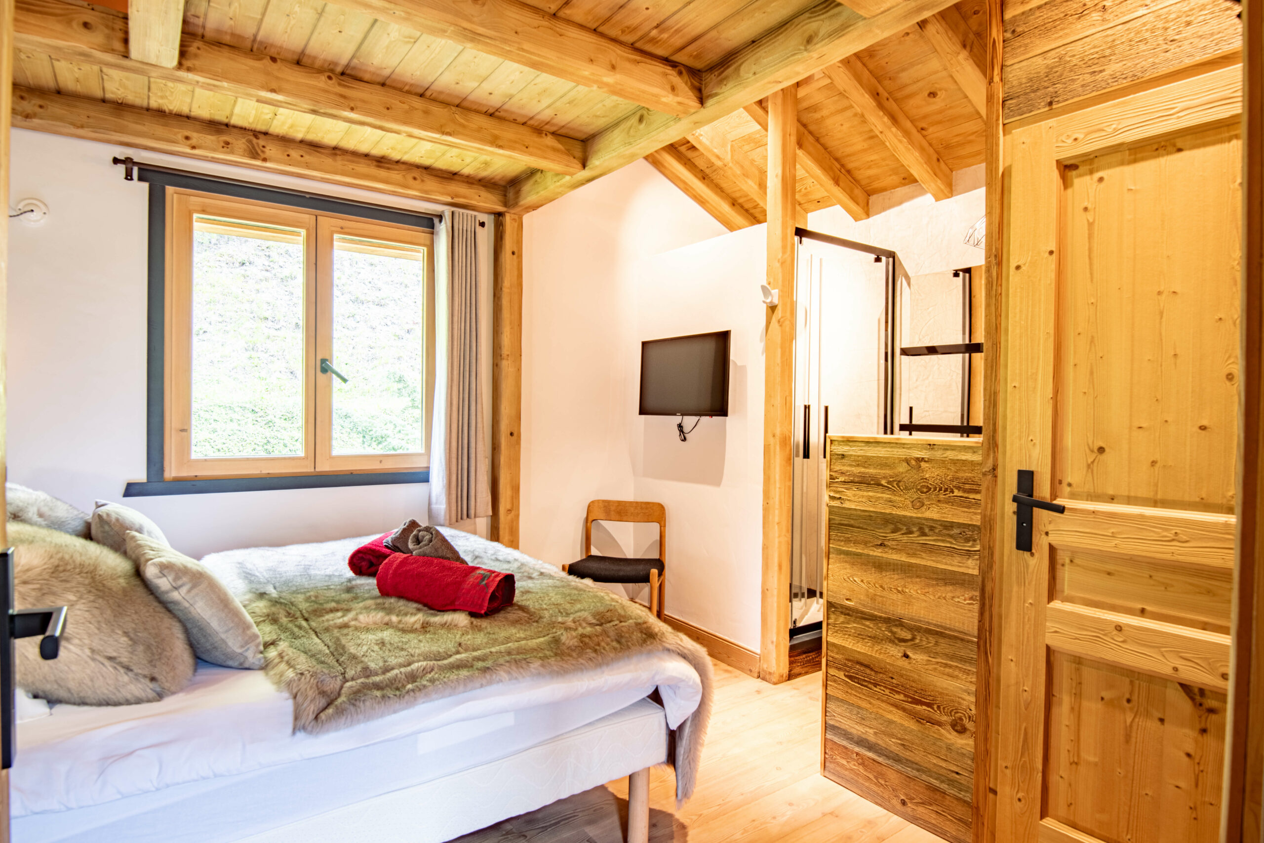 Chambre 4 vue 1 — Chalet Le Cabri
